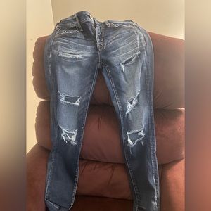 American eagle ripped jeggings